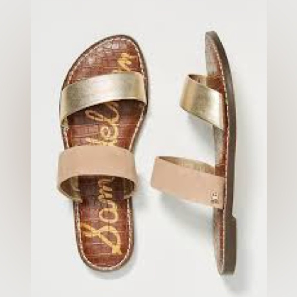 Sam Edelman sandals gold & Suede